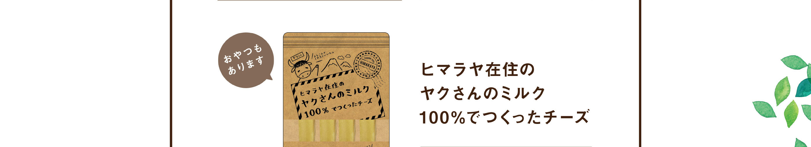 ヒマラヤ在住のヤクさんのミルク100％でつくったチーズ